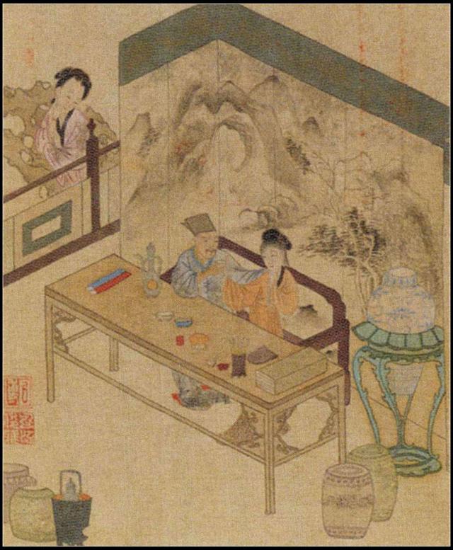 「古典画」古代家庭和谐图
